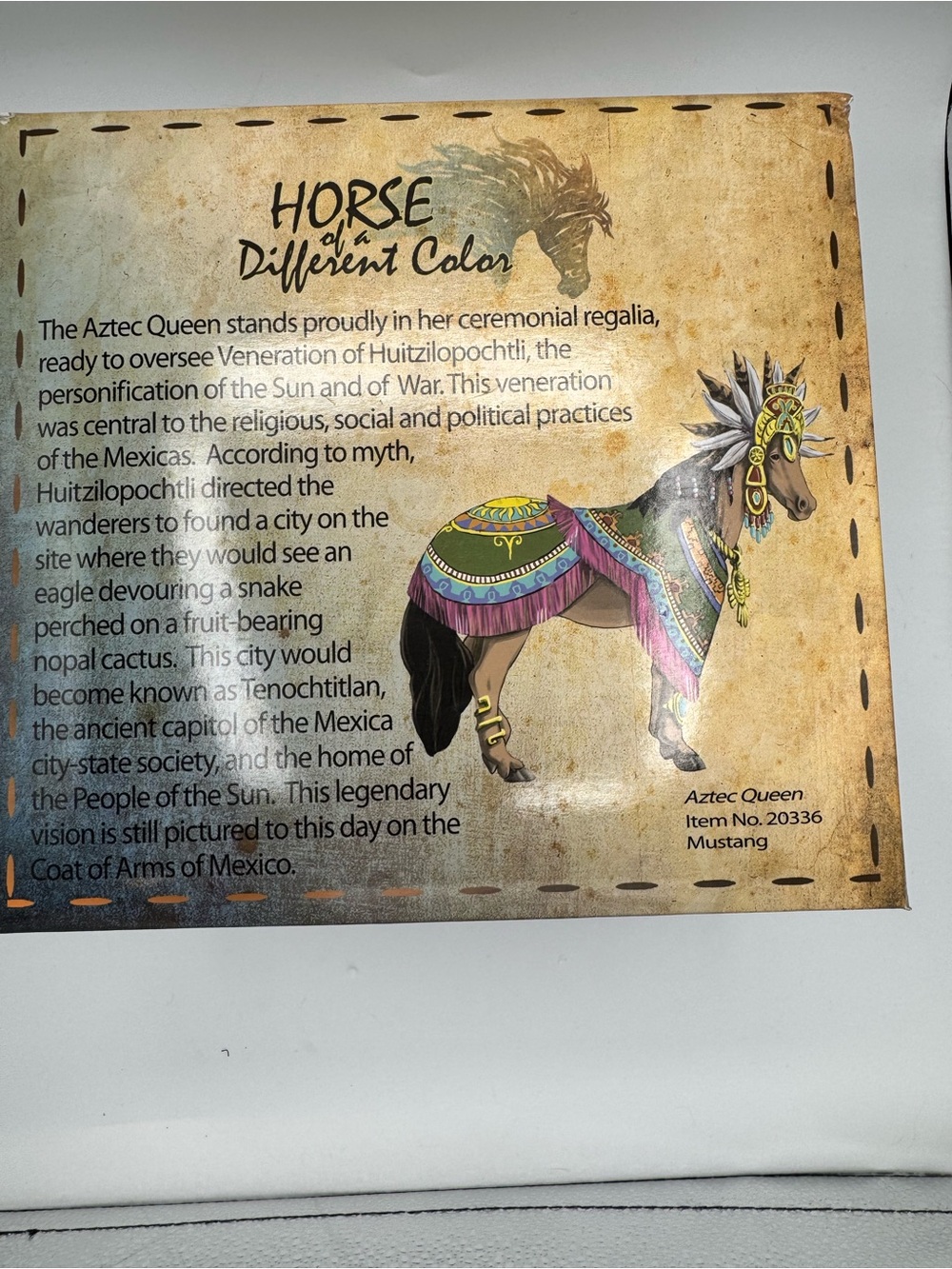Aztec Queen Decorative Mustang Figurine - Horse of a Different Color - Picture 2 of 5